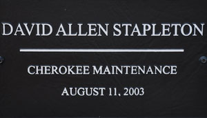 SCDOT Worker David Allen Stapleton  - Cherokee Maintenance - August 11, 2003 