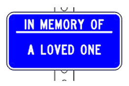 SCDOT's Roadside Memorial sign that says Drive Safetly