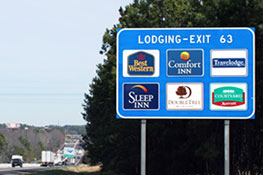 logo sign along interstate